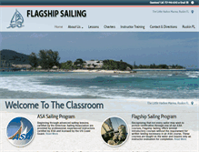 Tablet Screenshot of flagshipsailing.com